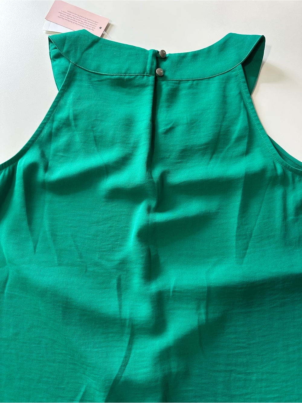 Banana Republic Emerald Green Beaded Sleeveless Top – Size M - Picture 10 of 11